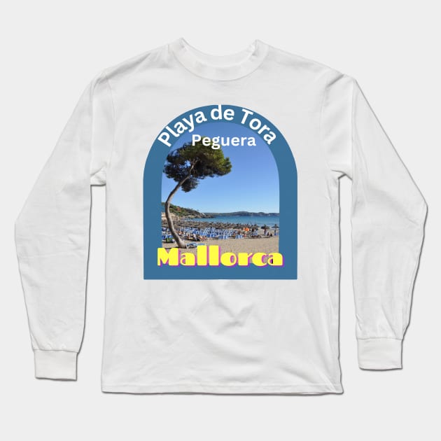 Peguera, Mallorca Spain Long Sleeve T-Shirt by Papilio Art